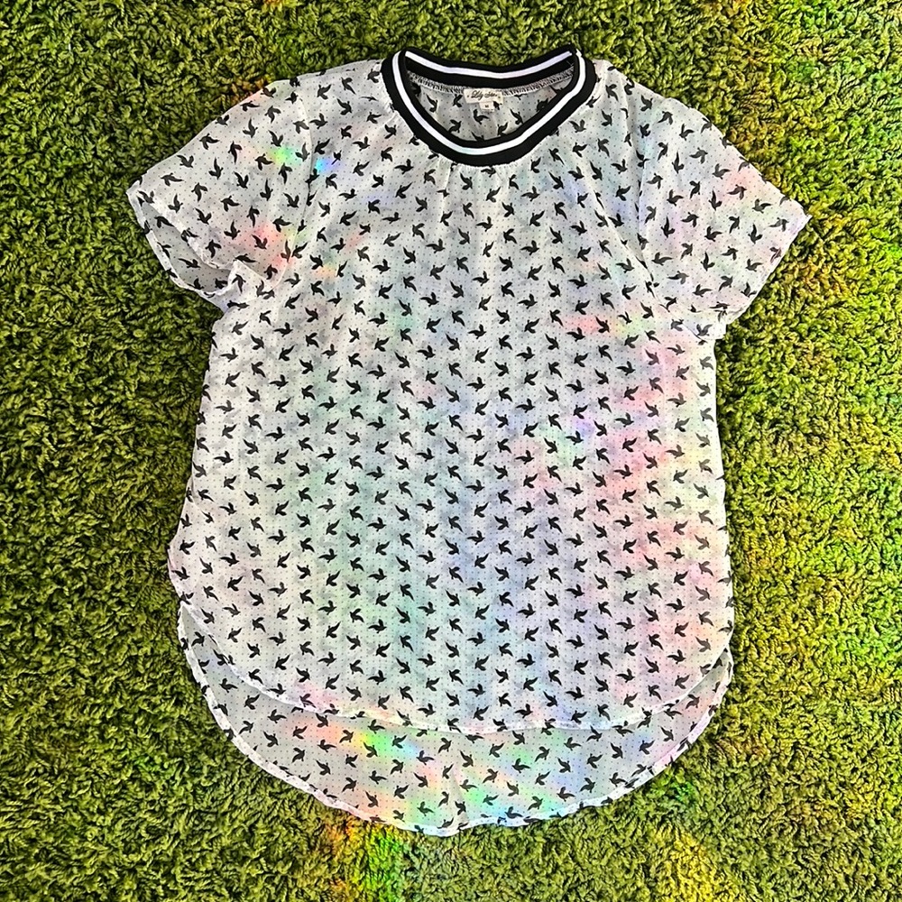 Bird print shirt